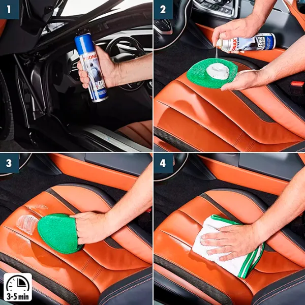 Очиститель Sonax Xtreme Leather Care Foam Металл / для очистки кожаных изделий photo 3