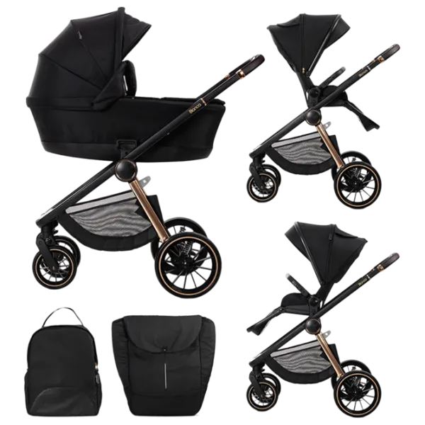 Детская коляска Lorelli Stroller Bianca 10022112501A/ Черный photo 7