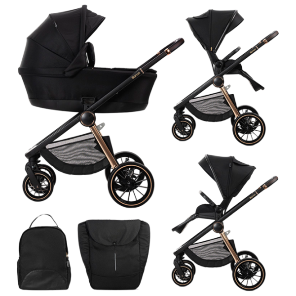 Детская коляска Lorelli Stroller Bianca 10022112501A/ Черный photo 7