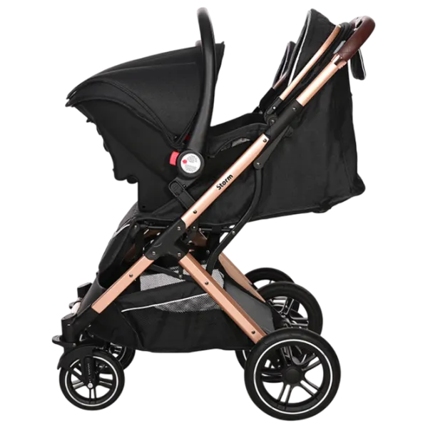 Детская коляска Lorelli Stroller Storm 10021692384/ Черный photo 2