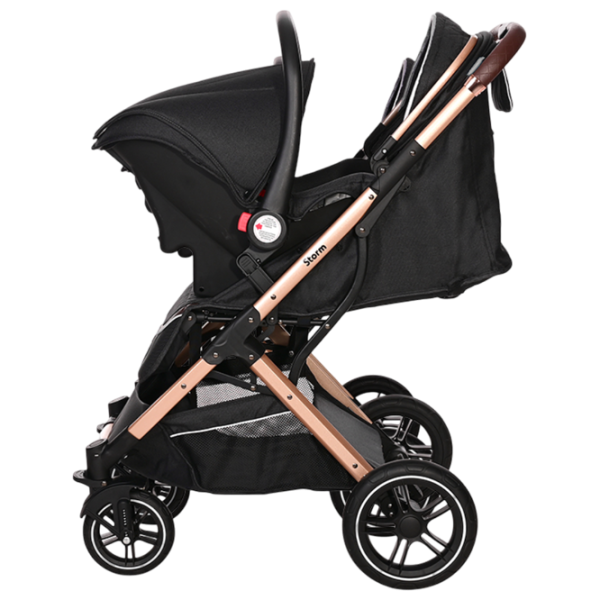 Детская коляска Lorelli Stroller Storm 10021692384/ Черный photo 2