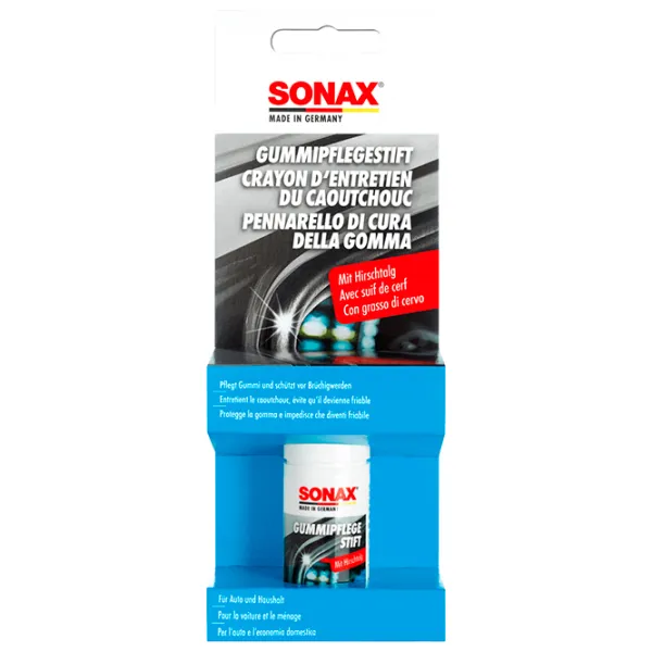 Soluție de îngrijire Sonax Gummipflegestift Plastic / pentru protecția produselor din cauciuc photo 1 Soluție de îngrijire Sonax Gummipflegestift Plastic / pentru protecția produselor din cauciuc photo 1