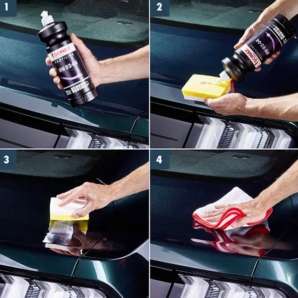 Ceară Sonax Profiline Hard Wax Carnauba HW 02-04 Plastic / Sigilează permanent toate straturile de acoperire noi sau pre-lustruite împotriva intemperiilor, îngrijește vopseaua și menține un luciu oglindă. photo 2 Ceară Sonax Profiline Hard Wax Carnauba HW 02-04 Plastic / Sigilează permanent toate straturile de acoperire noi sau pre-lustruite împotriva intemperiilor, îngrijește vopseaua și menține un luciu oglindă. photo 2