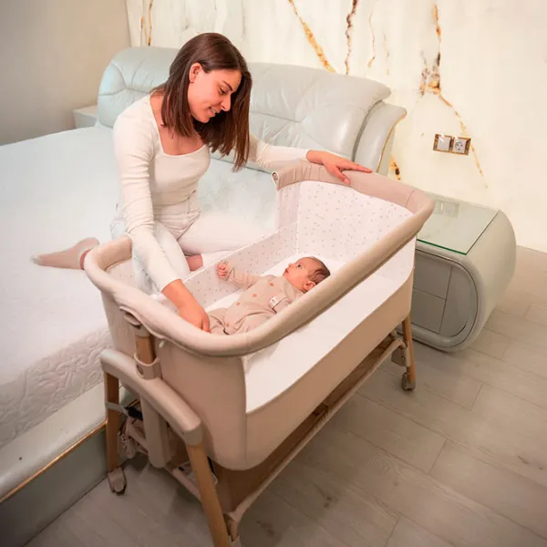 Pat pentru copii Lorelli Crib Millie 0 luni - 2 ani / Beige photo 6