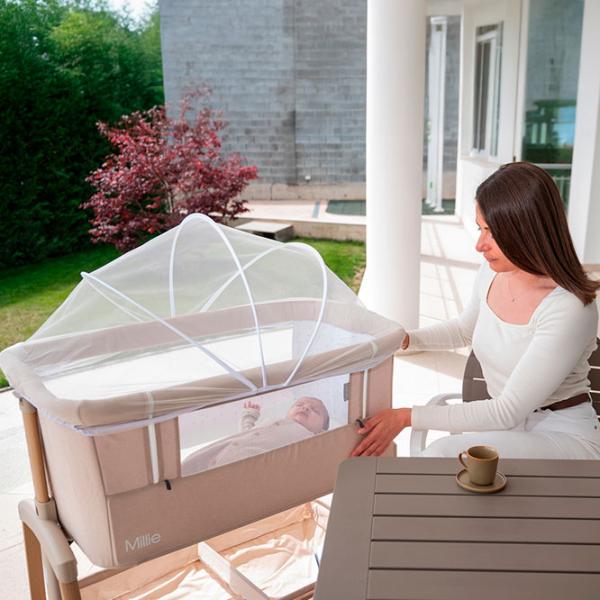 Pat pentru copii Lorelli Crib Millie 0 luni - 2 ani / Beige photo 7