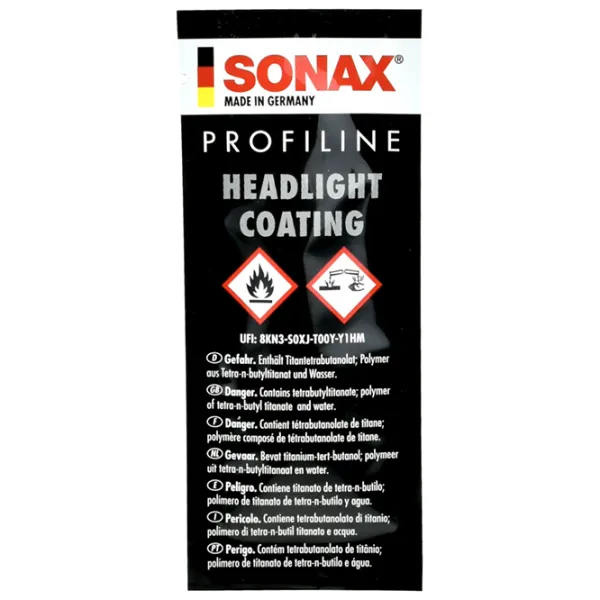 Ceară Sonax Profiline Headlight Coating UV-filter Plastic / faruri photo 2 Ceară Sonax Profiline Headlight Coating UV-filter Plastic / faruri photo 2