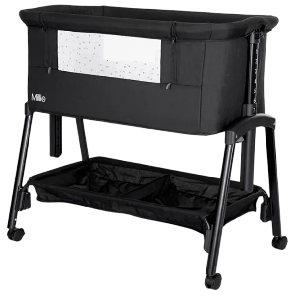 Pat pentru copii Lorelli Crib Millie 0 luni - 2 ani / Black photo 1