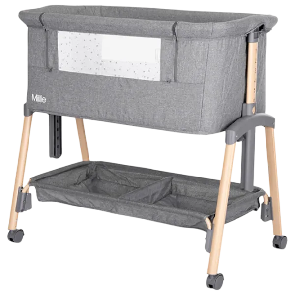 Pat pentru copii Lorelli Crib Millie 0 luni - 2 ani / Gray photo 1