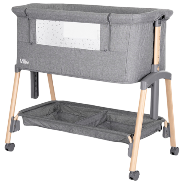 Pat pentru copii Lorelli Crib Millie 0 luni - 2 ani / Gray photo 1