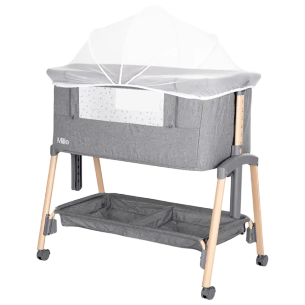 Pat pentru copii Lorelli Crib Millie 0 luni - 2 ani / Gray photo 4