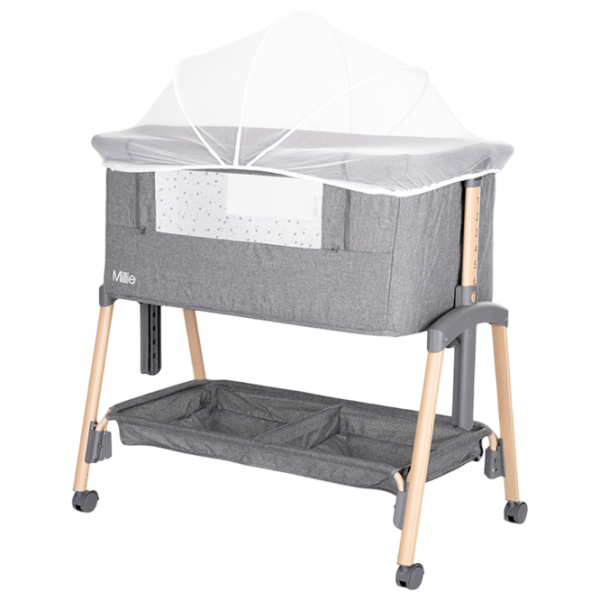 Pat pentru copii Lorelli Crib Millie 0 luni - 2 ani / Gray photo 4