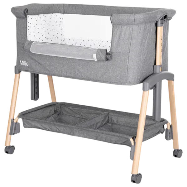 Pat pentru copii Lorelli Crib Millie 0 luni - 2 ani / Gray photo 5