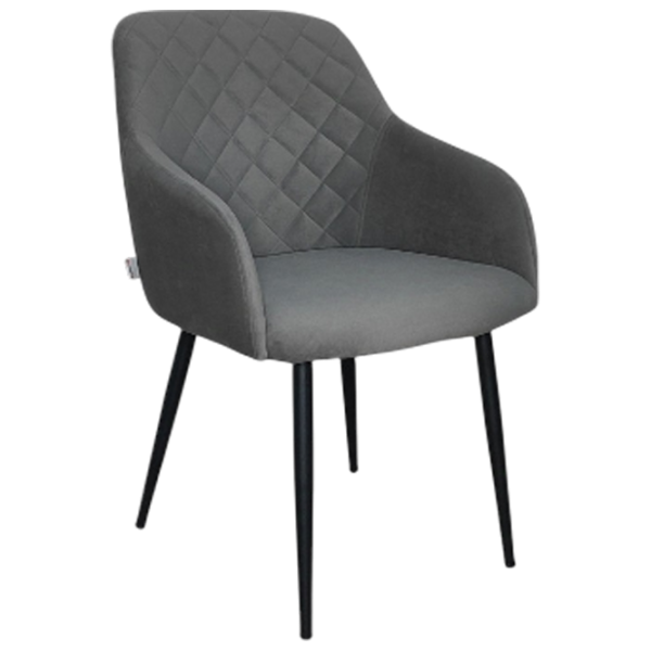 Кухонный стул Mobiland Rarra Anka 05 Ткань/ Grey Черный photo 1 Кухонный стул Mobiland Rarra Anka 05 Ткань/ Grey Черный photo 1
