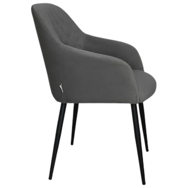 Кухонный стул Mobiland Rarra Anka 05 Ткань/ Grey Черный photo 2 Кухонный стул Mobiland Rarra Anka 05 Ткань/ Grey Черный photo 2