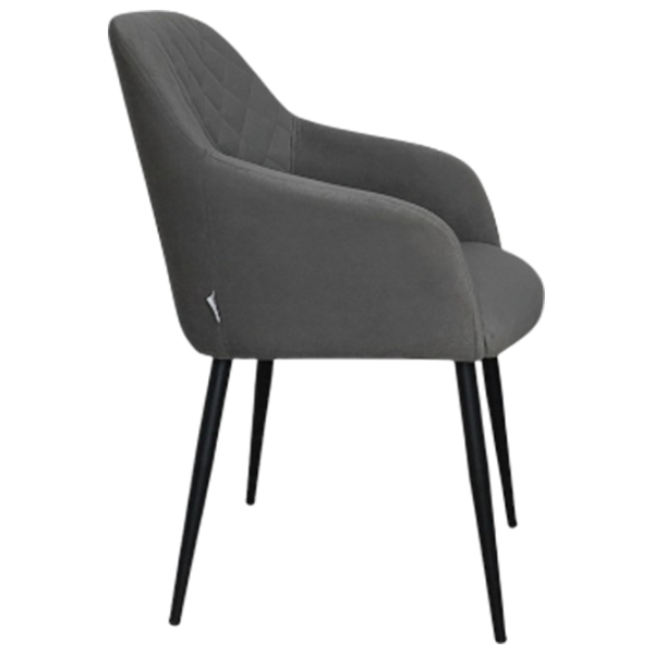 Кухонный стул Mobiland Rarra Anka 05 Ткань/ Grey Черный photo 2 Кухонный стул Mobiland Rarra Anka 05 Ткань/ Grey Черный photo 2