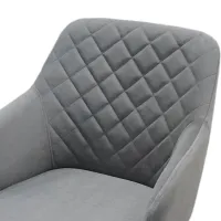 Scaun de bucătărie Mobiland Rarra Anka 05 Stofă/ Grey Black photo 4