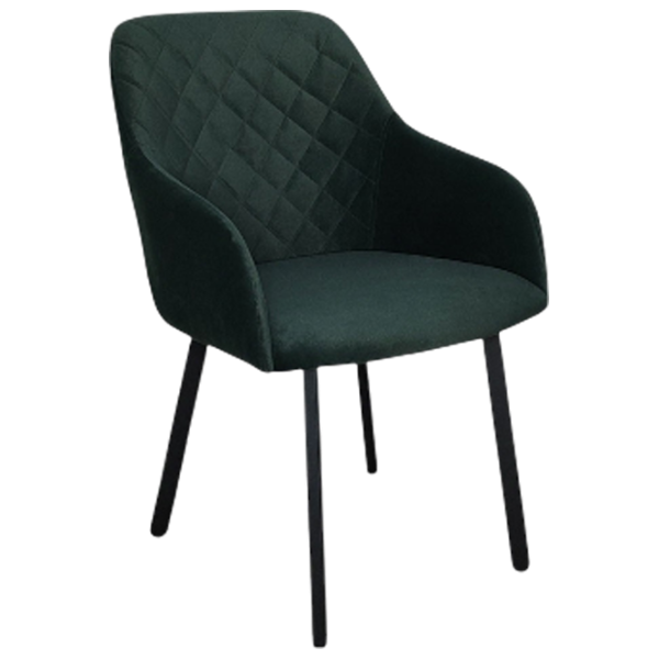 Scaun de bucătărie Mobiland Rarra Anka 08 Stofă/ Anthracite Black photo 1