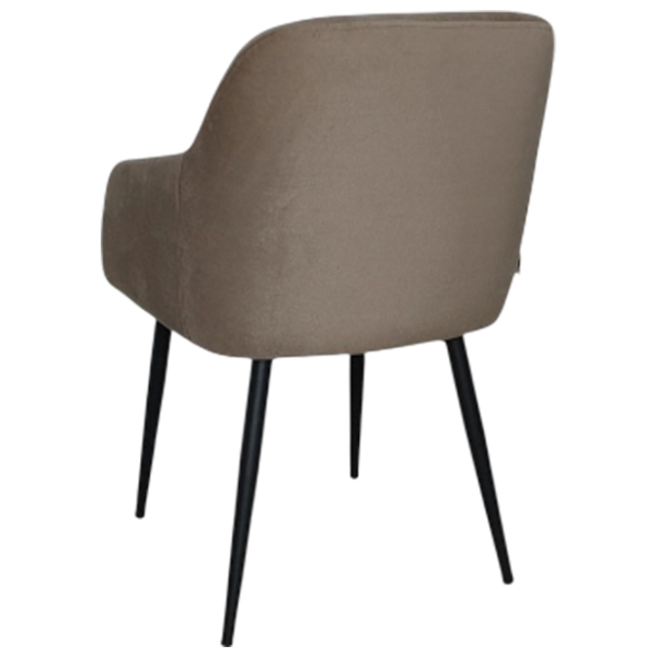 Scaun de bucătărie Mobiland Rarra Anka 06 Stofă/ Beige Black photo 3 Scaun de bucătărie Mobiland Rarra Anka 06 Stofă/ Beige Black photo 3