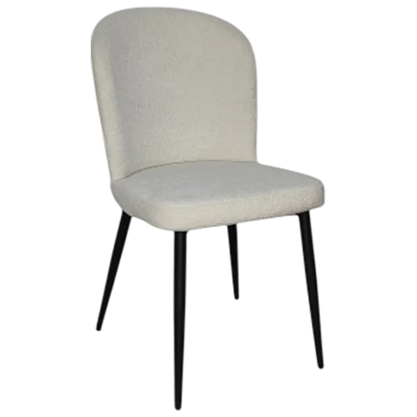 Scaun de bucătărie Mobiland Barka Coco 02 Stofă/ White Black photo 1 Scaun de bucătărie Mobiland Barka Coco 02 Stofă/ White Black photo 1