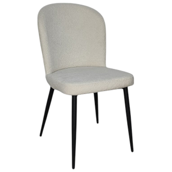 Scaun de bucătărie Mobiland Barka Coco 02 Stofă/ White Black photo 1 Scaun de bucătărie Mobiland Barka Coco 02 Stofă/ White Black photo 1