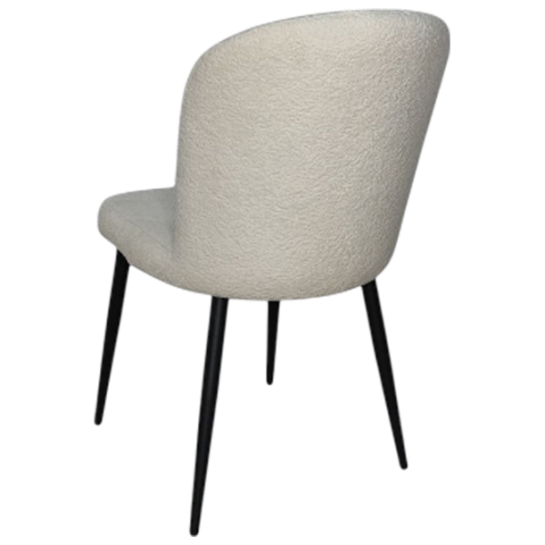 Scaun de bucătărie Mobiland Barka Coco 02 Stofă/ White Black photo 3 Scaun de bucătărie Mobiland Barka Coco 02 Stofă/ White Black photo 3