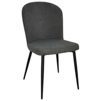Кухонный стул Mobiland Barka Coco 13 Ткань/ Тёмно-серый Черный