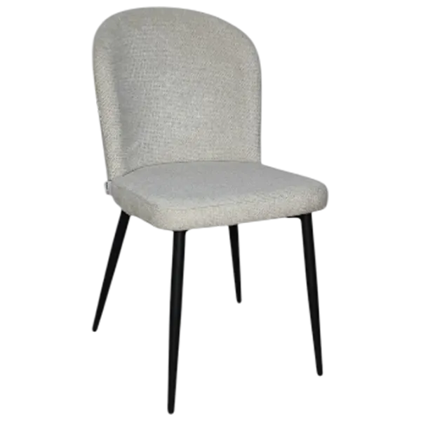 Scaun de bucătărie Mobiland Barka Glow 01 Stofă/ White Black photo 1 Scaun de bucătărie Mobiland Barka Glow 01 Stofă/ White Black photo 1