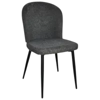Кухонный стул Mobiland Barka Glow 06 Ткань/ Тёмно-серый Черный