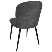 Scaun de bucătărie Mobiland Barka Glow 06 Stofă/ Dark Gray Black photo 3