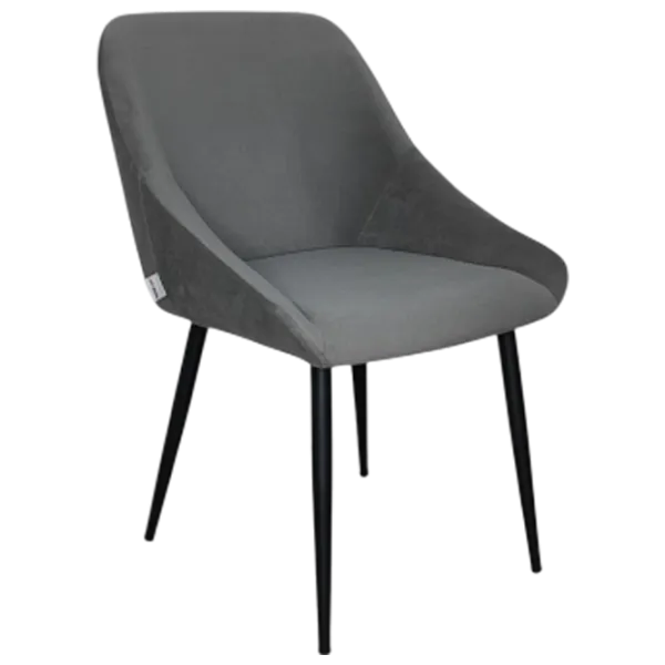 Scaun de bucătărie Mobiland Putos Anka 05 Stofă/ Gray Black photo 1 Scaun de bucătărie Mobiland Putos Anka 05 Stofă/ Gray Black photo 1