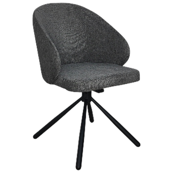 Scaun de bucătărie Mobiland Patya Glow 06 Stofă/ Dark Gray Black photo 1 Scaun de bucătărie Mobiland Patya Glow 06 Stofă/ Dark Gray Black photo 1