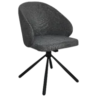 Кухонный стул Mobiland Patya Glow 06 Ткань/ Тёмно-серый Черный