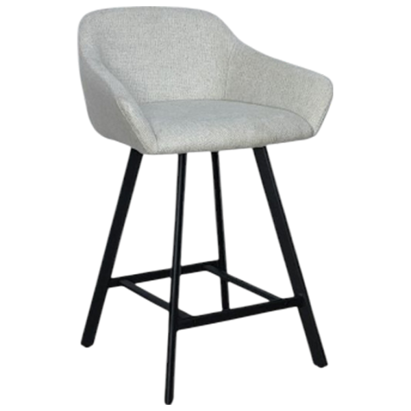 Scaun de bar Mobiland Mey Glow 01 Textil / Lemn / Grey photo 1 Scaun de bar Mobiland Mey Glow 01 Textil / Lemn / Grey photo 1