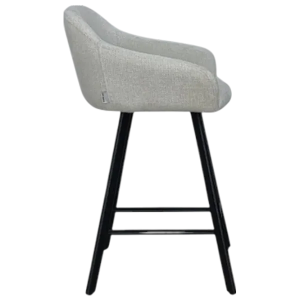 Scaun de bar Mobiland Mey Glow 01 Textil / Lemn / Grey photo 3 Scaun de bar Mobiland Mey Glow 01 Textil / Lemn / Grey photo 3