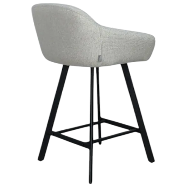 Scaun de bar Mobiland Mey Glow 01 Textil / Lemn / Grey photo 4 Scaun de bar Mobiland Mey Glow 01 Textil / Lemn / Grey photo 4
