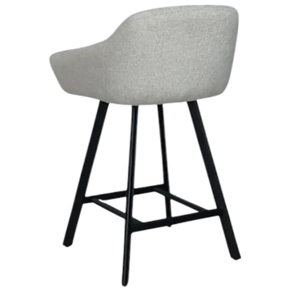 Scaun de bar Mobiland Mey Glow 01 Textil / Lemn / Grey photo 6 Scaun de bar Mobiland Mey Glow 01 Textil / Lemn / Grey photo 6