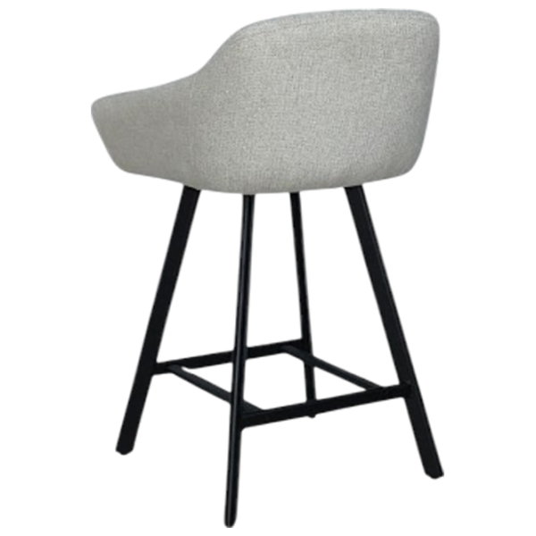 Scaun de bar Mobiland Mey Glow 01 Textil / Lemn / Grey photo 6 Scaun de bar Mobiland Mey Glow 01 Textil / Lemn / Grey photo 6