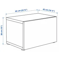 Dulap suspendat Ikea Besta White photo 4