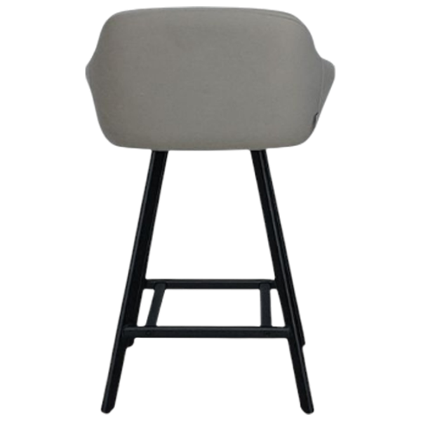 Scaun de bar Mobiland Mey Anka 04 Textil / Lemn / Grey photo 4