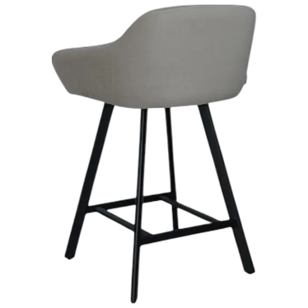 Scaun de bar Mobiland Mey Anka 04 Textil / Lemn / Grey photo 5