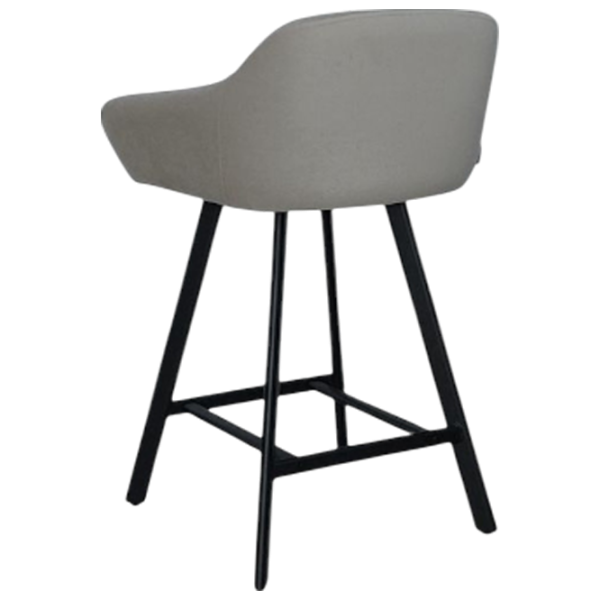 Scaun de bar Mobiland Mey Anka 04 Textil / Lemn / Grey photo 5