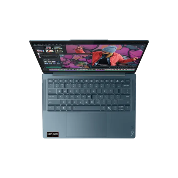 Lenovo Yoga Slim 7 14AKP10 Ryzen AI 7 350 / 32 GB / 1 TB / VGA Integrată / Teal photo 3 Lenovo Yoga Slim 7 14AKP10 Ryzen AI 7 350 / 32 GB / 1 TB / VGA Integrată / Teal photo 3