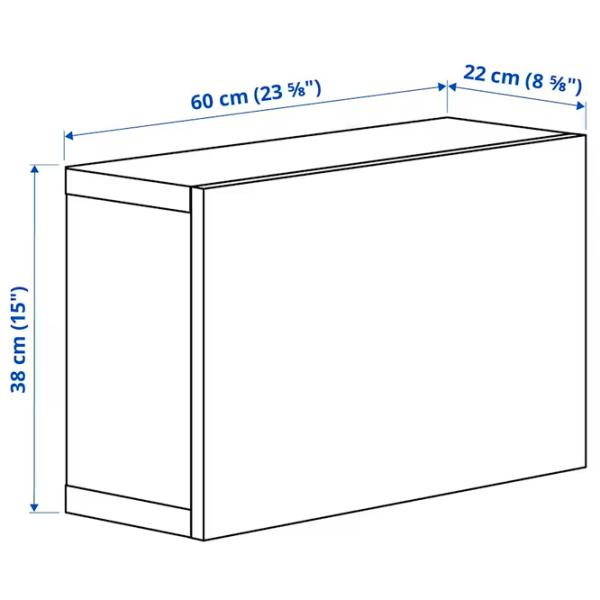 Dulap suspendat Ikea Besta White photo 5
