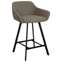 Барный стул Mobiland Mey Anka 06  Текстиль / Дерево / Коричневый