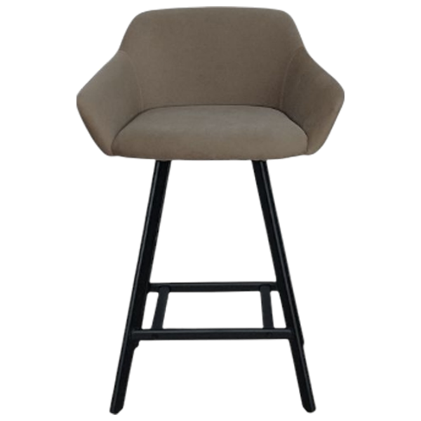 Scaun de bar Mobiland Mey Anka 06 Textil / Lemn / Brown photo 2 Scaun de bar Mobiland Mey Anka 06 Textil / Lemn / Brown photo 2