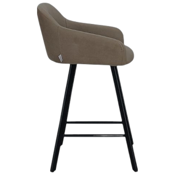 Scaun de bar Mobiland Mey Anka 06 Textil / Lemn / Brown photo 3 Scaun de bar Mobiland Mey Anka 06 Textil / Lemn / Brown photo 3