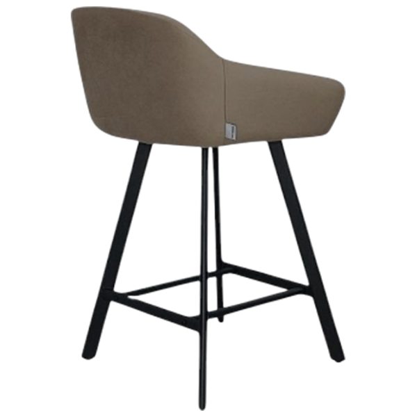 Scaun de bar Mobiland Mey Anka 06 Textil / Lemn / Brown photo 4 Scaun de bar Mobiland Mey Anka 06 Textil / Lemn / Brown photo 4