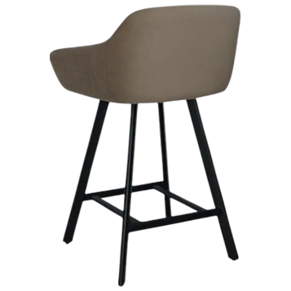 Scaun de bar Mobiland Mey Anka 06 Textil / Lemn / Brown photo 6 Scaun de bar Mobiland Mey Anka 06 Textil / Lemn / Brown photo 6