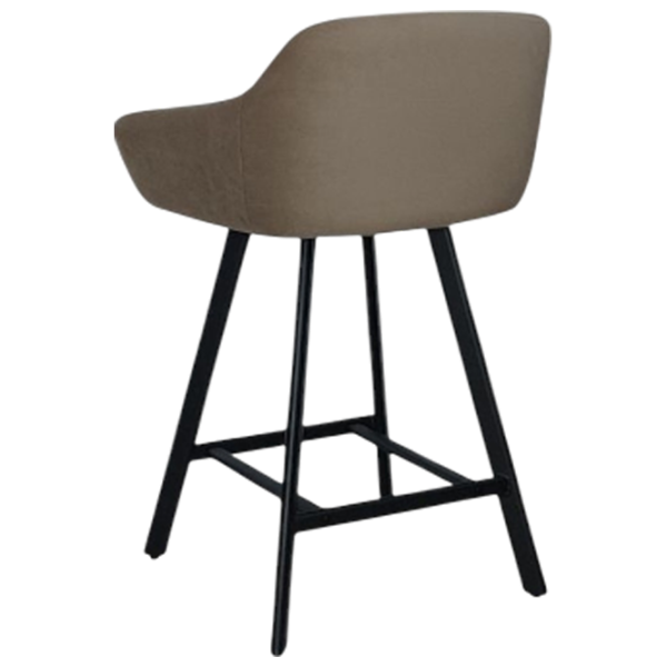 Scaun de bar Mobiland Mey Anka 06 Textil / Lemn / Brown photo 6 Scaun de bar Mobiland Mey Anka 06 Textil / Lemn / Brown photo 6