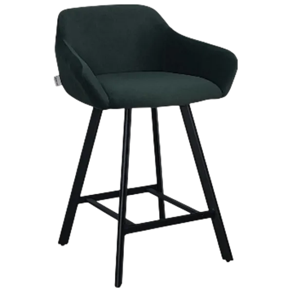 Scaun de bar Mobiland Mey Anka 08 Textil / Lemn / Dark Green photo 1 Scaun de bar Mobiland Mey Anka 08 Textil / Lemn / Dark Green photo 1